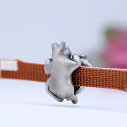 快樂貓銀帶扣（3分鐘繩用） 第3張的照片