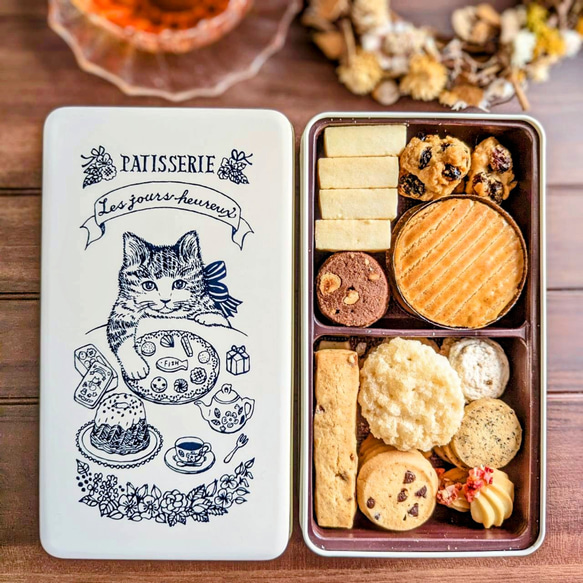 ♡母の日ラッピング♡クッキーアソート〚ねこ缶〛と〚ねこBag〛のセット 3枚目の画像