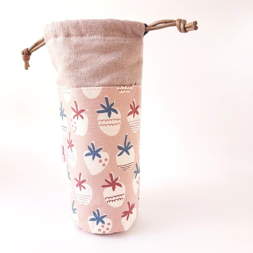 kina保冷保温機能アルミシートペットボトルカバー ひやっ！ほか！アルミ保冷保温シート 500ml巾着型ペットボトルカバー