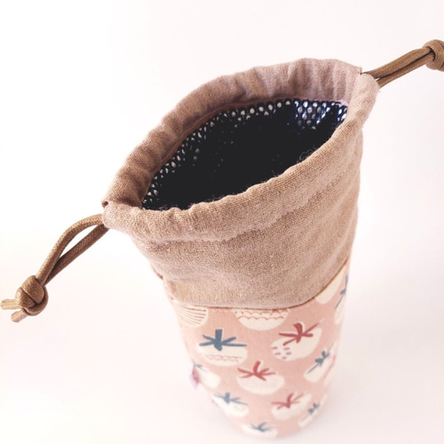 ひやっ！ほか！アルミ保冷保温シート 500ml巾着型ペットボトルカバー