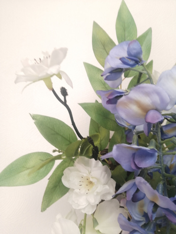 母の日　藤の花の壁飾り　藤　つるバラ　　新築祝い　インテリア　開店祝い 4枚目の画像