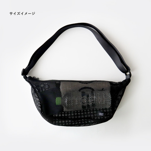 nouer メッシュボディバッグ ヌエール nouer メッシュボディバッグ （ブラック