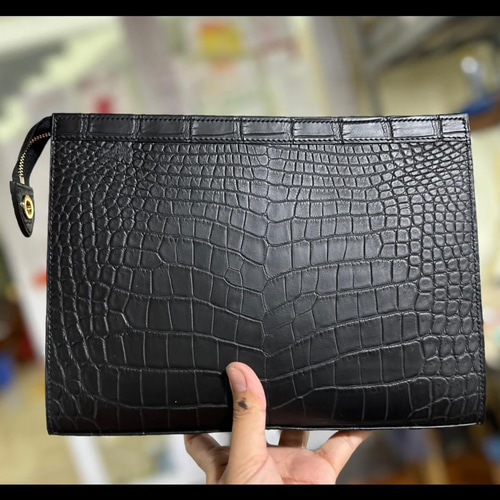 CLUTCH ハンドメイドクロコダイルレザーウォレット 長財布 Dohale 
