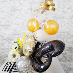 シュワシュワ シャンパンボトルのアレンジメント 開店祝い 周年お祝い お祝い お誕生日 6枚目の画像