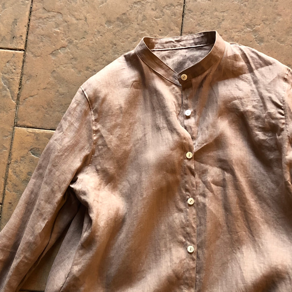 スタンドカラーlong shirt/ロングシャツワンピ 　 3枚目の画像