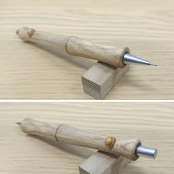 木軸シャープペンシル　STA-オーク  T-２（オーク中間色）＝少し薄い茶色系 限定　限定品　製図用　木軸シャーペン　木 3枚目の画像