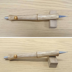 木軸シャープペンシル　STA-オーク  T-２（オーク中間色）＝少し薄い茶色系 限定　限定品　製図用　木軸シャーペン　木 2枚目の画像