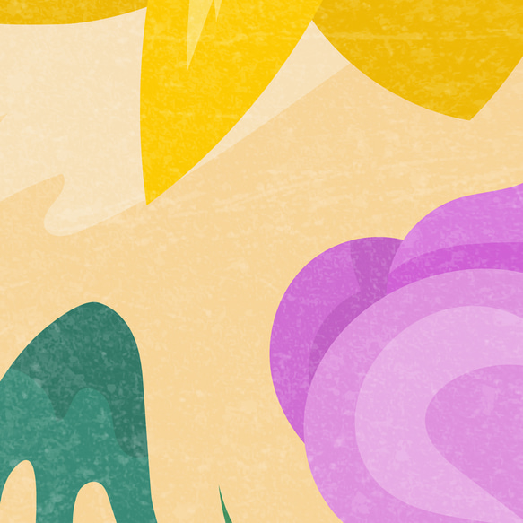 アートポスター 華やかなボタニックアート パリのマルシェ 花市場 プリント 5390 8枚目の画像