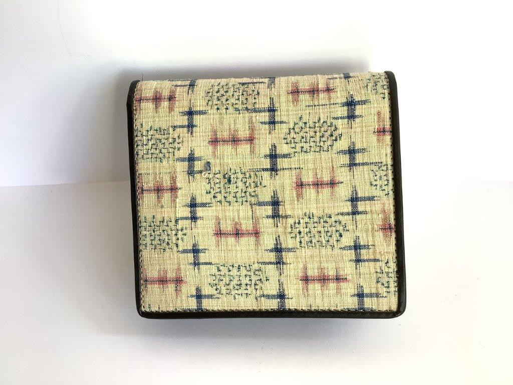 塩沢織　ボックス型札入れV48