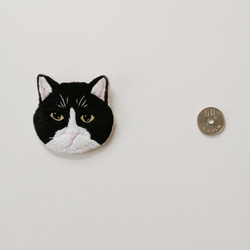 【限定1点】猫刺繍のブローチ　Lotta 5枚目の画像