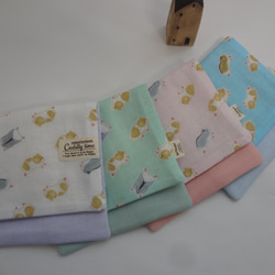 大きめ*ハムスター*やわらかガーゼハンカチ4枚セット ハンカチ 