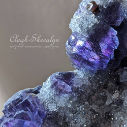 フローライトONクォーツ・原石クラスター（蛍石）Fluorite｜スペイン産 ｜La Viesca Mine｜レア商品 4枚目の画像