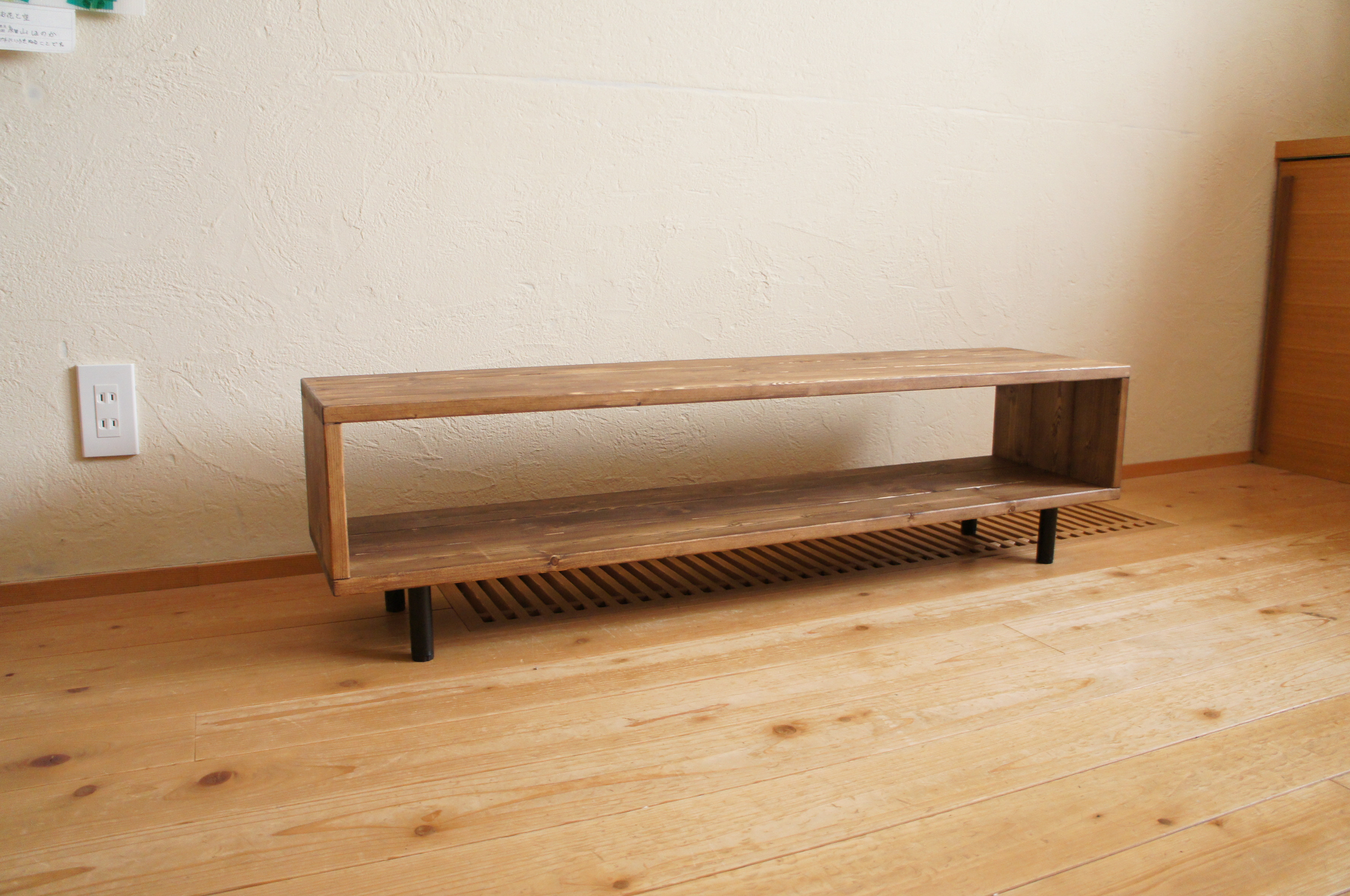 テレビボード/テレビ台/W110cm/アイアン脚/サイドボード