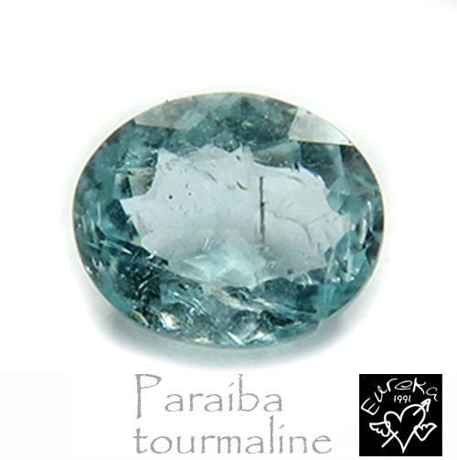 トルマリン パライバトルマリン ルース 天然石  0.44ct 美しいブルー モザンピーク産 ソーティング付 trr32