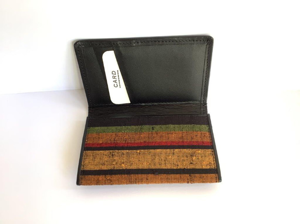 伝統織物のトップブランド塩沢織のカード名刺入　VA106 3枚目の画像