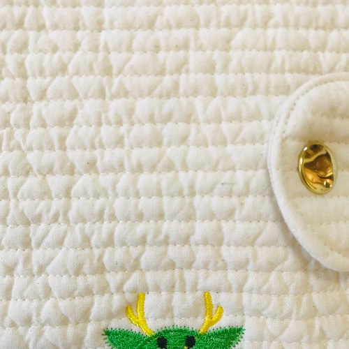 Mサイズ kuma辰着ぐるみ 母子手帳ケース ヌビ イブル 刺繍 辰 龍