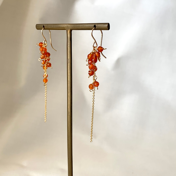hana-hana 金木犀 ピアス 14kgf 秋の思い出-金木犀- 14kgf HANAピアス ピアス（フック・チェーン