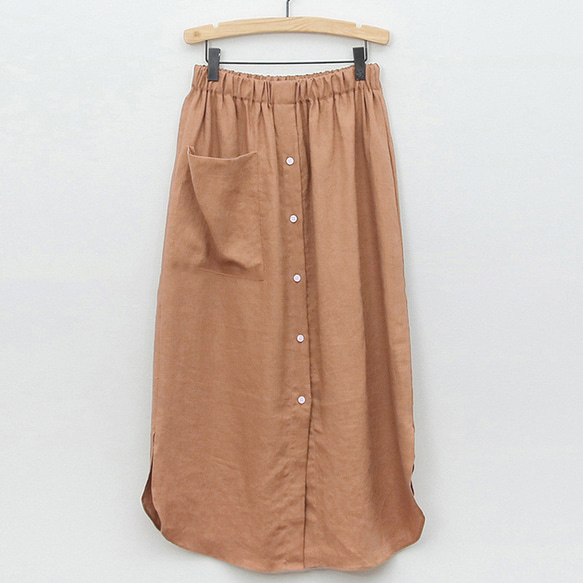 夏のレジャー亜麻綿ロングスカート#123009 16枚目の画像