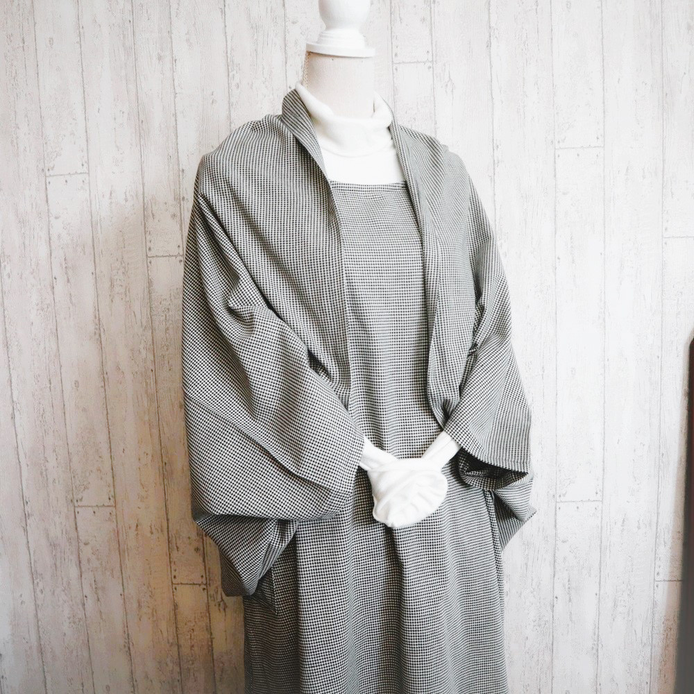 大人な千鳥柄のボレロスーツ❣　3WAYボレロと【M～５L展開】キャミワンピースのセットアップ 9,990円