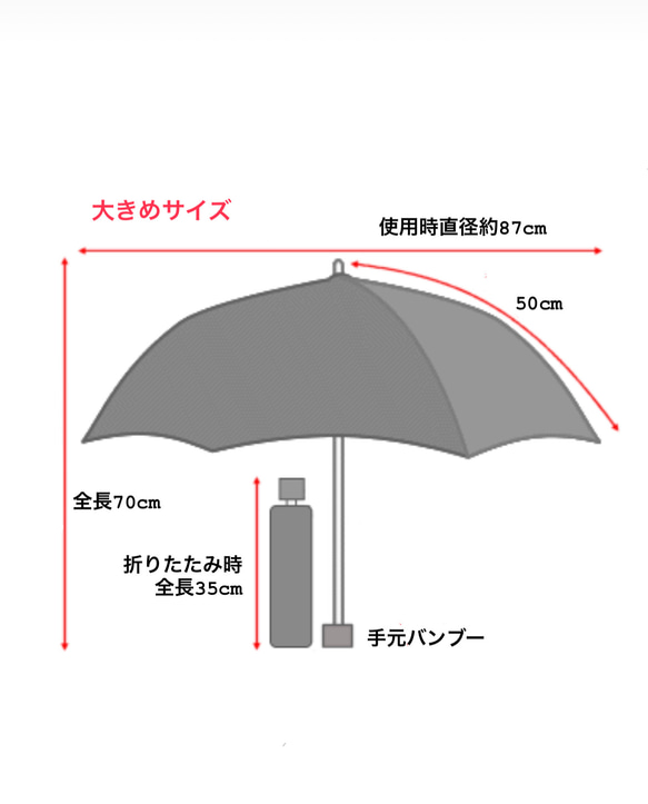 完売☆大きめ日傘⭐︎メンズ☆送料無料Made in Japan☆ 9枚目の画像