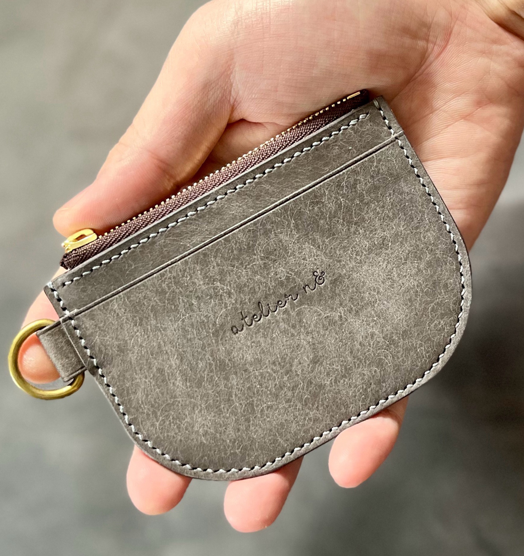 薄くて小さなフラグメントケース【レッド】財布　イタリアンレザー　マルゴー 薄くて小さなフラグメントケース【レッド】財布 イタリアン