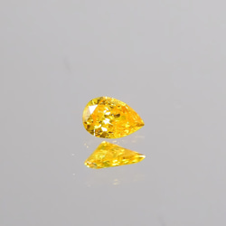 天然ファンシーヴィヴィッドオレンジイエローダイアモンド0.138ct 1枚目の画像