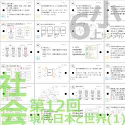 中学受験 暗記カード【6年上 社会 10-17回】組分けテスト対策 予習シリーズ 4枚目の画像