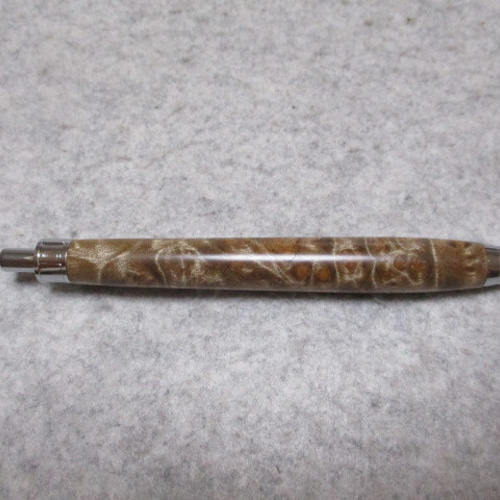楓(カエデ)瘤 ブドウ杢 キヌカオイル仕上げ 木軸ボールペン ペン・筆記