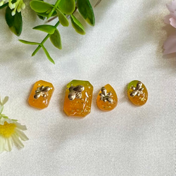 金色ミツバチと蜂蜜色の宝石　ピアス・イヤリング・ネックレスに 6枚目の画像