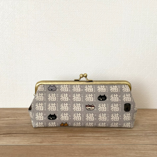 HAPPY☆がま口ペンケース（猫三昧）2色展開 ペンケース T&P夢工房