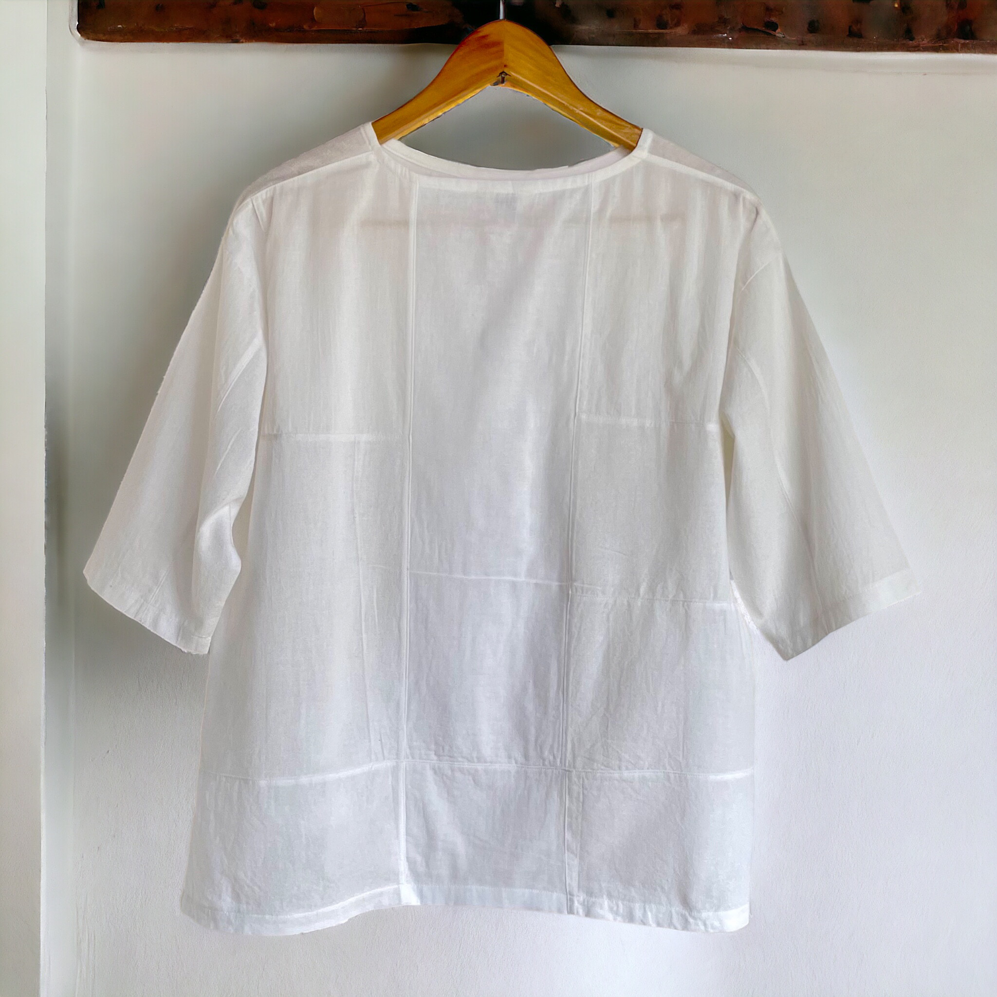 選べる刺し子  Tシャツ風ブラウス【送料込み】浴衣リメイク　ピンク