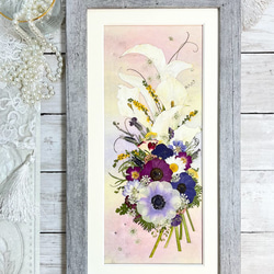 押し花額  『花束』 （ハンドメイド） 押し花額 ハンドメイド 薔薇のボタニカル - メルカリ
