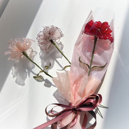 カーネーション 1輪〜 選べるカラー 追加OK！ 母の日 プレゼント  