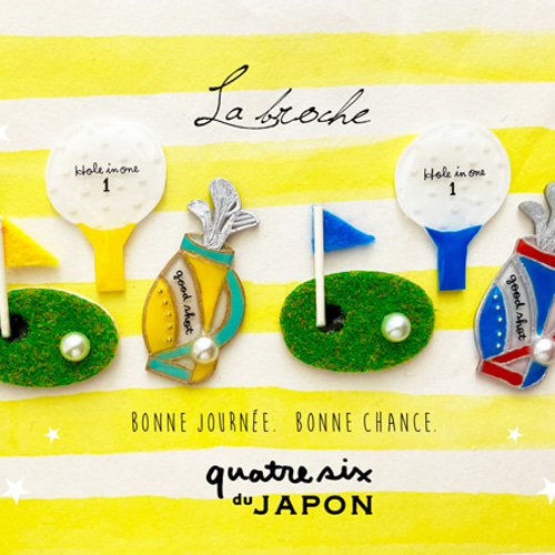 ゴルフLOVERのピンバッジセット☆2 ブローチ quatresix 通販 17570715