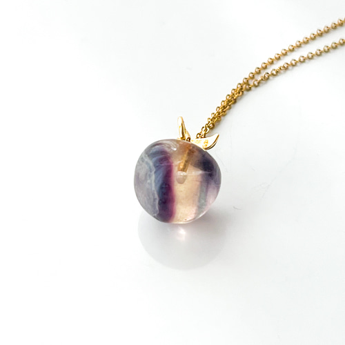 天然石りんごのネックレス/母の日 ネックレス・ペンダント peena＊acce