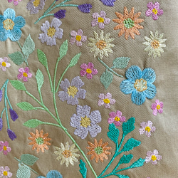 パステル色のお花刺繍ポシェット 5枚目の画像