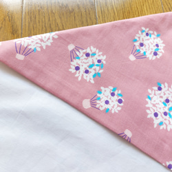 弓道　かけ袋　弽入れ　北欧風　花柄　ピンク 4枚目の画像