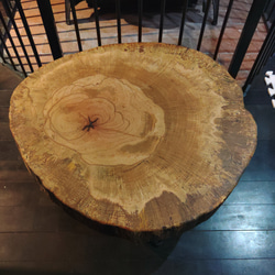 丸太の輪切りテーブル　ローテーブル 2枚目の画像