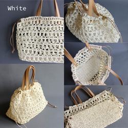 【手編みキット】 Openwork crochet bag (glittknit-19) 3枚目の画像