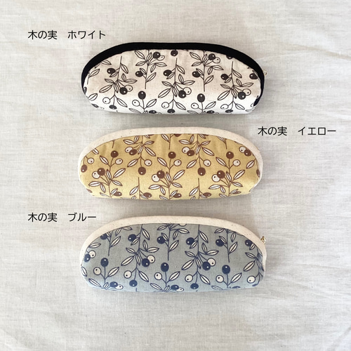 ファスナー付きメガネケース＊ペンケース＊花柄＊眼鏡ケース