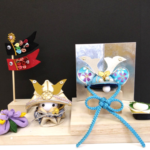 5月人形 こいのぼり 兜 こどもの日 ちりめん細工 五月飾りちりめん