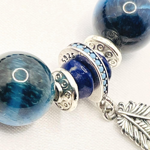 天然石ブレスレット】ブルータイガーアイ/ラピスラズリ ブレスレット