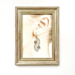 new♡wave earrings（シルバー） 3枚目の画像