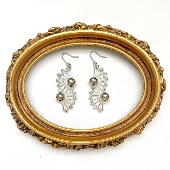 new♡wave earrings（シルバー） 2枚目の画像