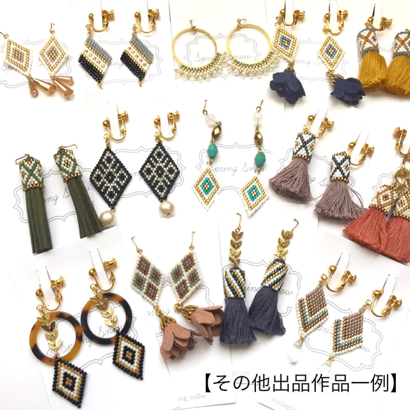 new♡wave earrings（シルバー） 5枚目の画像