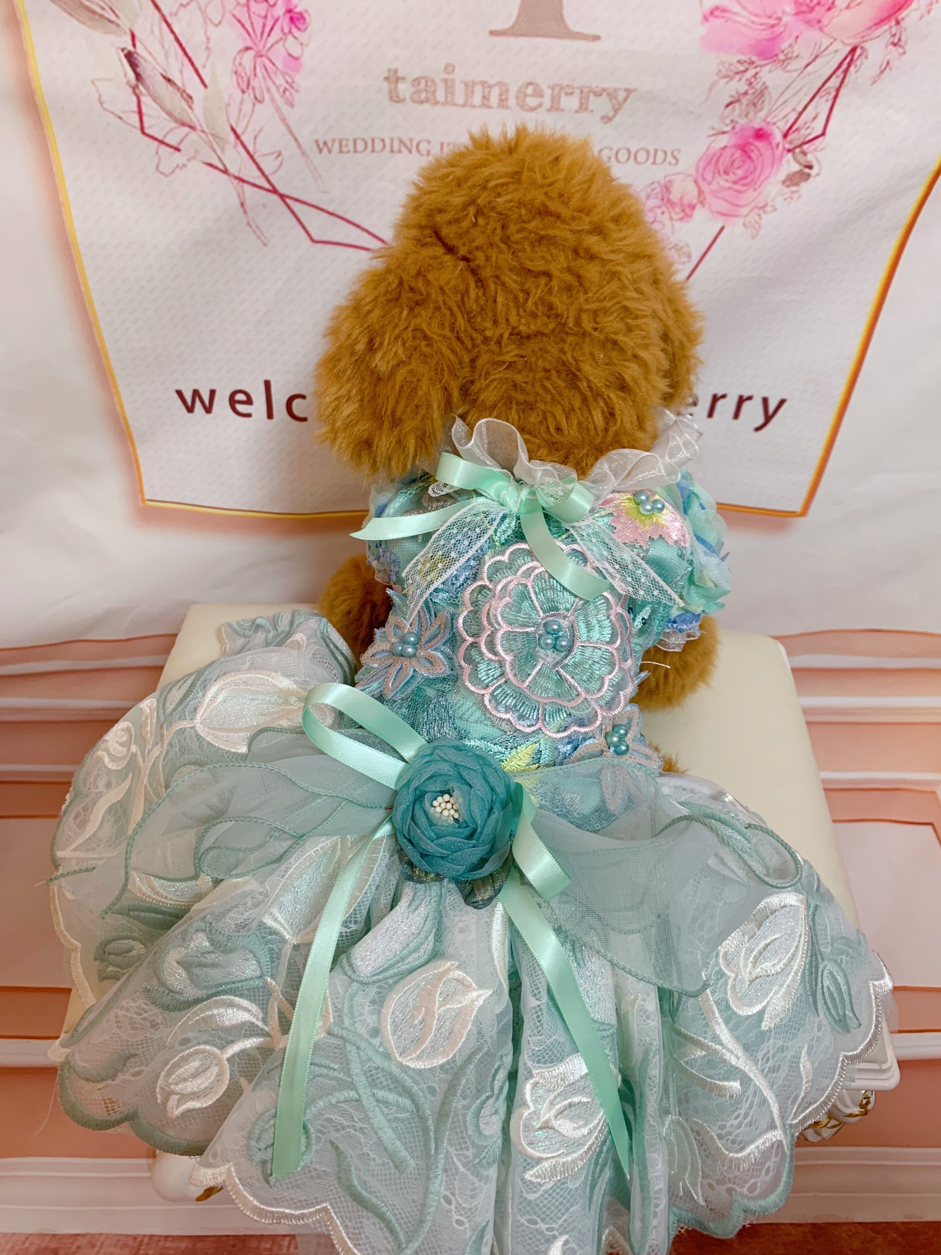 犬猫うさちゃん服　限定4着！チューリップ畑のワンピース