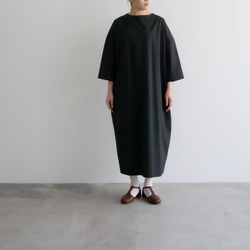 circle cotton dress/black 3枚目の画像