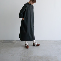 circle cotton dress/black 2枚目の画像