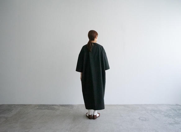 circle cotton dress/black 7枚目の画像