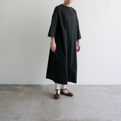 circle cotton dress/black 1枚目の画像